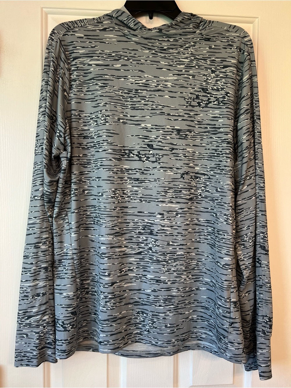 REI Men's Sahara Shade Hoodie Grey Camouflage Medium